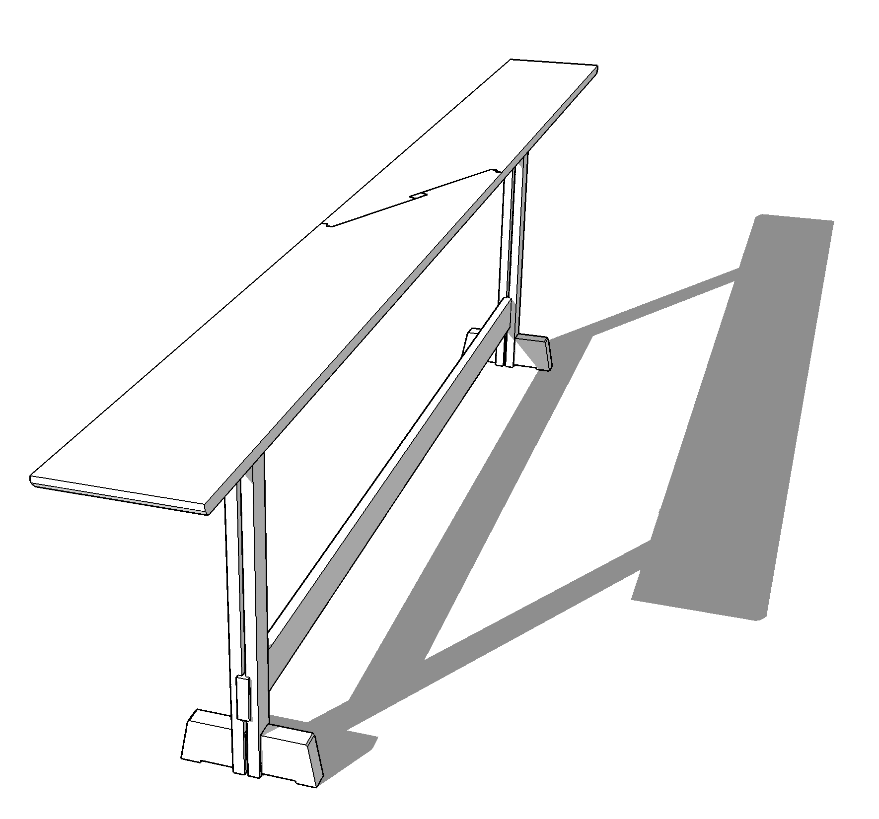 Japanese-Inspired Console Table — AlmFab